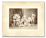 CIRCA 1876 HARVARD BASEBALL TEAM PHOTO WITH JAMES TYNG