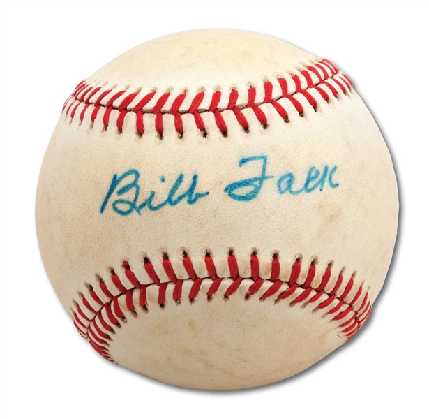 RARE BIBB FALK SINGLE SIGNED BASEBALL - REPLACED JOE JACKSON AFTER "BLACK SOX" SCANDAL (MLB EXECUTIVE PROVENANCE)