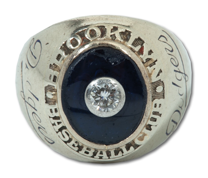 1947 BROOKLYN DODGERS NATIONAL LEAGUE CHAMPIONS 14K GOLD RING ISSUED TO SCOUT (FAMILY LOA)