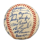 1963 LOS ANGELES DODGERS WORLD CHAMPION TEAM SIGNED BASEBALL FROM THE WALTER ALSTON COLLECTION
