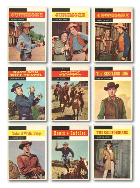 1958 TOPPS "TV WESTERNS" COMPLETE SET (71)