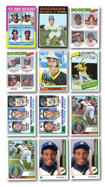 1970S-90S LOT OF (27) KEY ROOKIE CARDS