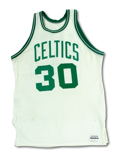 EARLY 1980S M.L. CARR BOSTON CELTICS GAME WORN HOME JERSEY