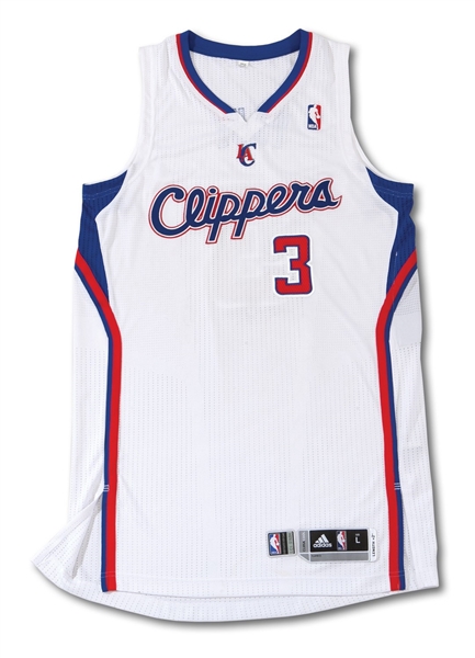 2012-13 CHRIS PAUL AUTOGRAPHED LOS ANGELES CLIPPERS GAME READY HOME JERSEY