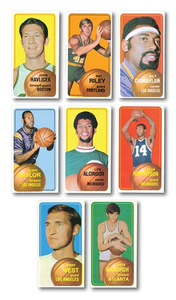 1970-71 TOPPS BASKETBALL COMPLETE SET OF (175) WITH #123 MARAVICH ROOKIE PSA EX 5
