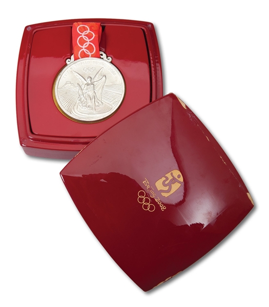 2008 BEIJING SUMMER OLYMPICS 2ND PLACE WINNERS SILVER MEDAL FOR BASEBALL (CUBA) WITH ORIGINAL CASE