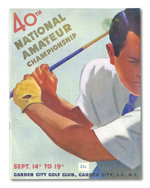 1936 U.S.AMATEUR GOLF CHAMPIONSHIP PROGRAM (GARDEN CITY G.C.) IN GREAT CONDITION - SCARCE