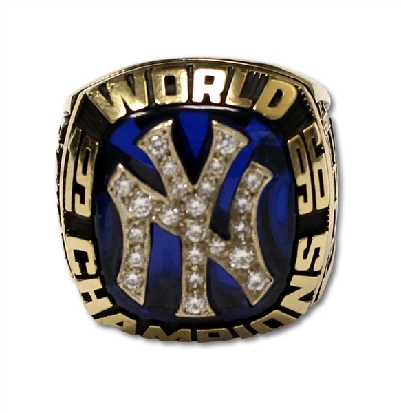 1996 NEW YORK YANKEES WORLD SERIES CHAMPIONS 10K GOLD RING ISSUED TO NY STATE SENATOR AL DAMATO