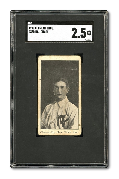 1910 D380 CLEMENT BROS. BREAD HAL CHASE – SGC GD+ 2 (ONE OF TWO EVER GRADED)
