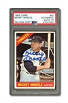 1966 TOPPS #50 MICKEY MANTLE AUTOGRAPHED PSA/DNA GEM MINT 10 (AUTO.)