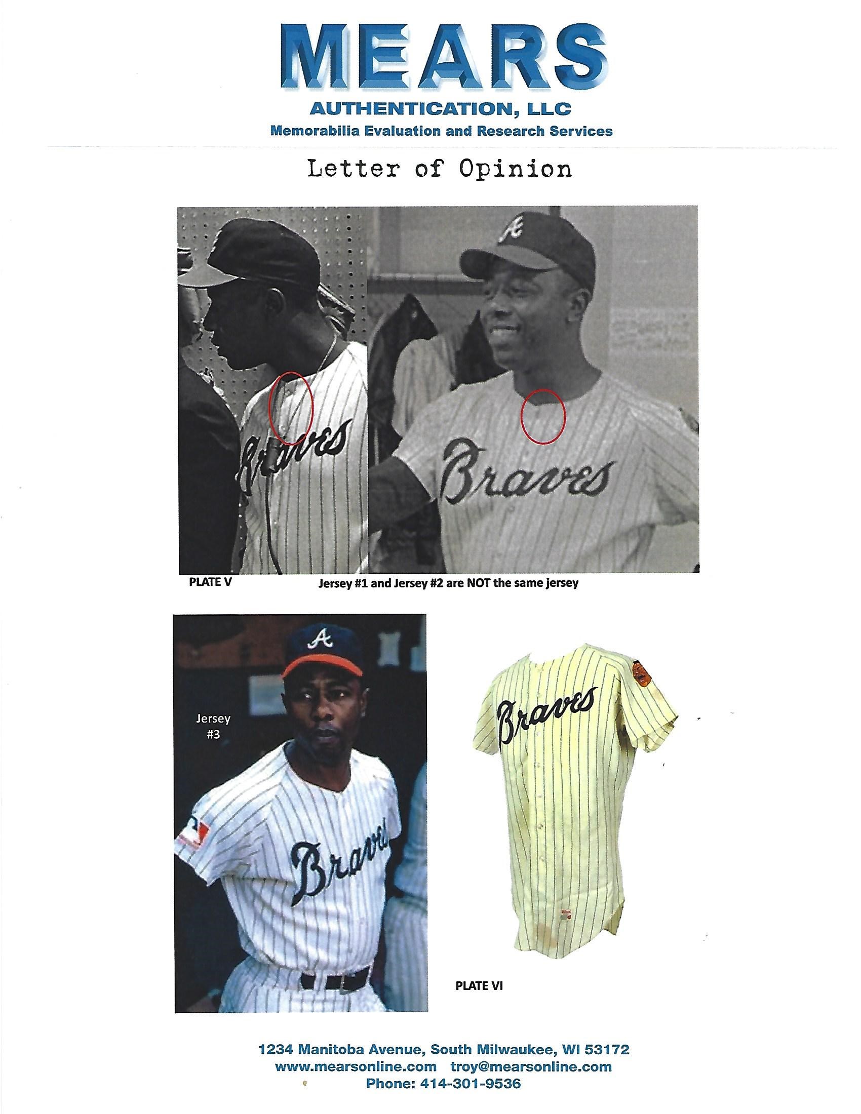 1972 Hank Aaron Game Used & Signed Atlanta Braves Home Jersey (MEARS A9 &  JSA), Sotheby's & Goldin Auctions Present: A Century of Champions, 2020