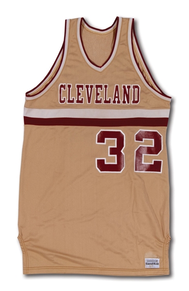 1980-82 KENNY CARR CLEVELAND CAVALIERS GAME WORN HOME JERSEY