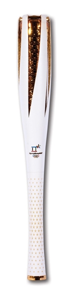 2018 PYEONGCHANG WINTER OLYMPIC GAMES TORCH (USED) WITH ORIGINAL PRESENTATION BOX