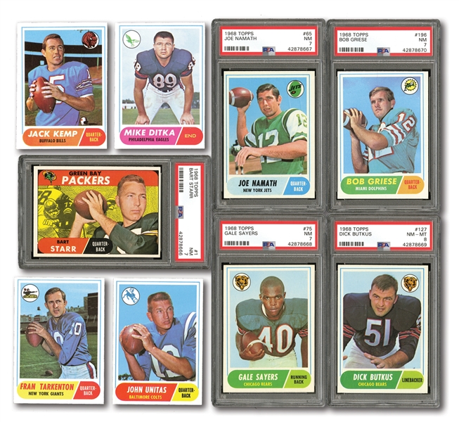 1968 TOPPS FOOTBALL COMPLETE SET OF (219)