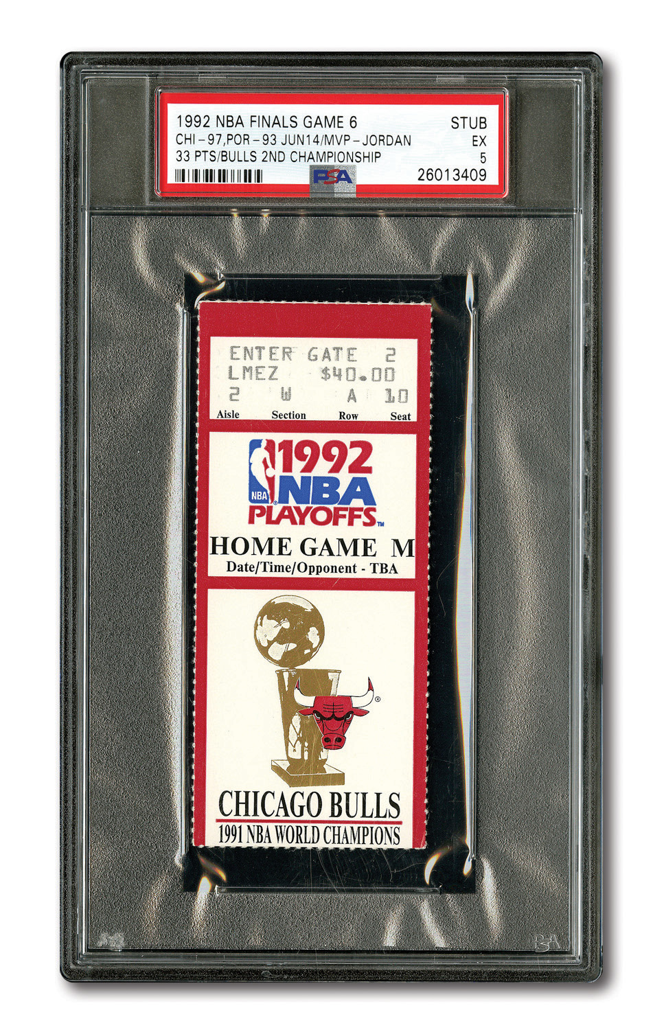 Lot Detail - Lot of (3) 1995-96 NBA Chicago Bulls Playoff Phantom Full  Tickets - PSA NM 7, PSA EX 5, and PSA EX 5