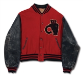 OSCAR ROBERTSONS C. LATE 1950S UNIVERSITY OF CINCINNATI BEARCATS LETTERMAN JACKET WITH SIGNIFICANT WEAR (ROBERTSON COLLECTION)