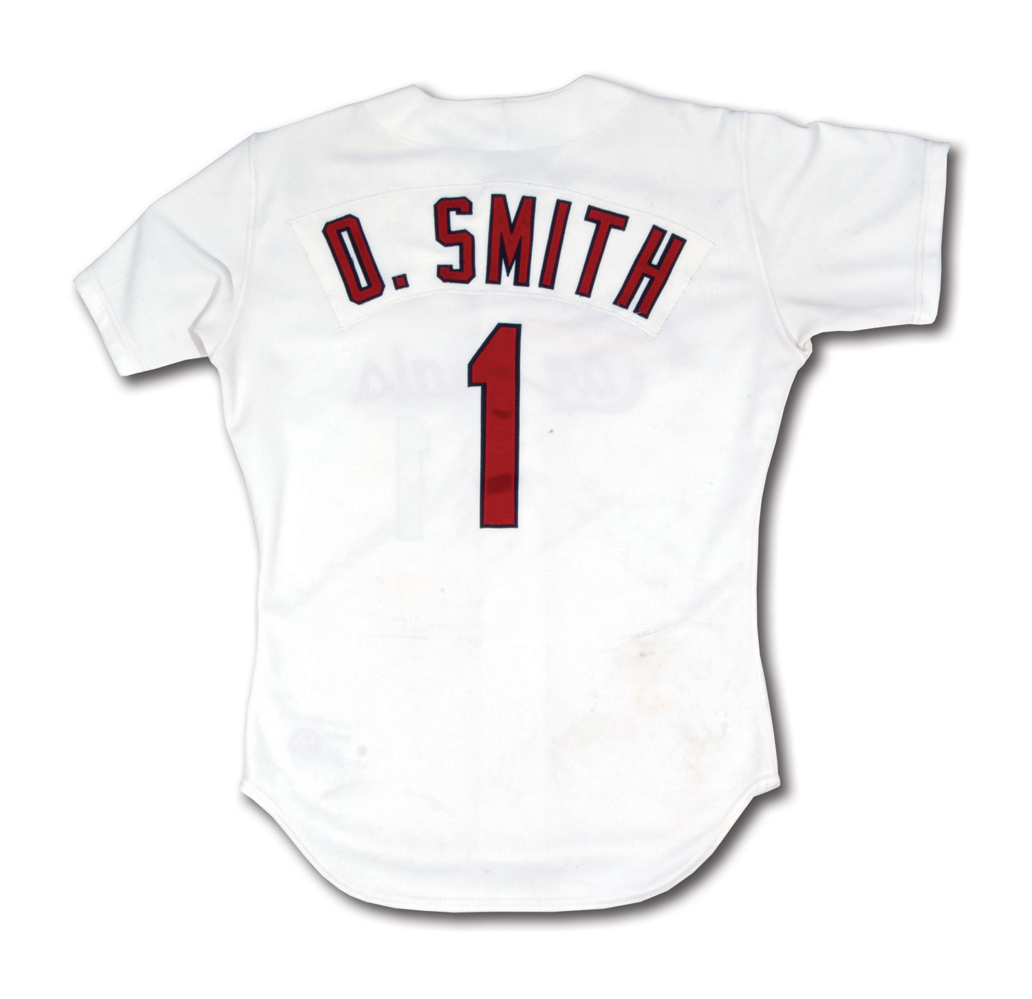 Lot Detail - OZZIE SMITH'S SIGNED & INSCRIBED 1996 ST. LOUIS CARDINALS  (FINAL SEASON) GAME WORN HOME JERSEY (SMITH LOA)