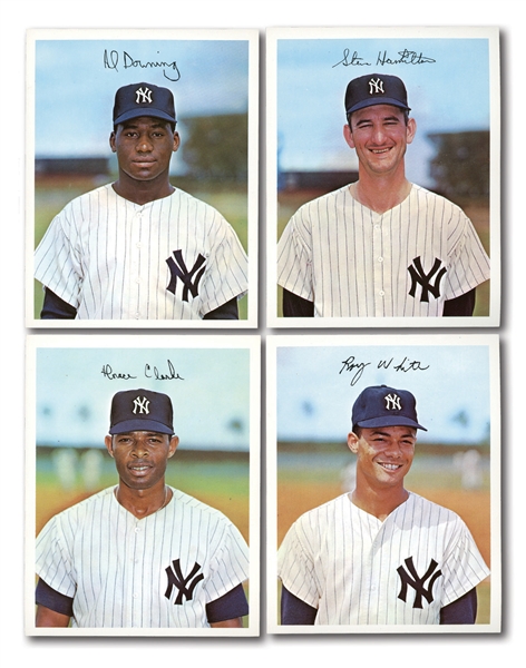 1967 DEXTER PRESS NEW YORK YANKEES PREMIUMS (5-1/2" BY 7") COMPLETE SET (12)