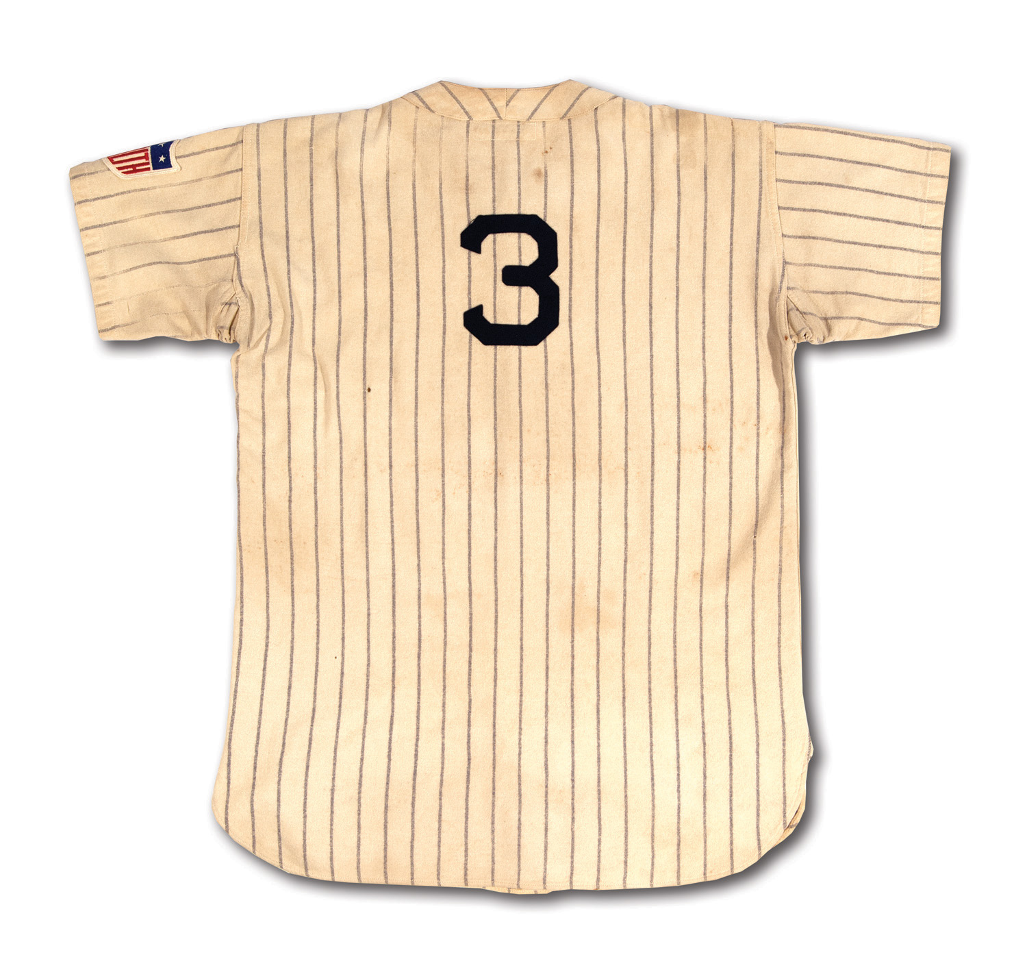 Lot Detail - 1939 George Selkirk New York Yankees Game-Used Pinstriped Home  Flannel Jersey (Babe Ruth's Iconic NY No. 3 • Championship Season)