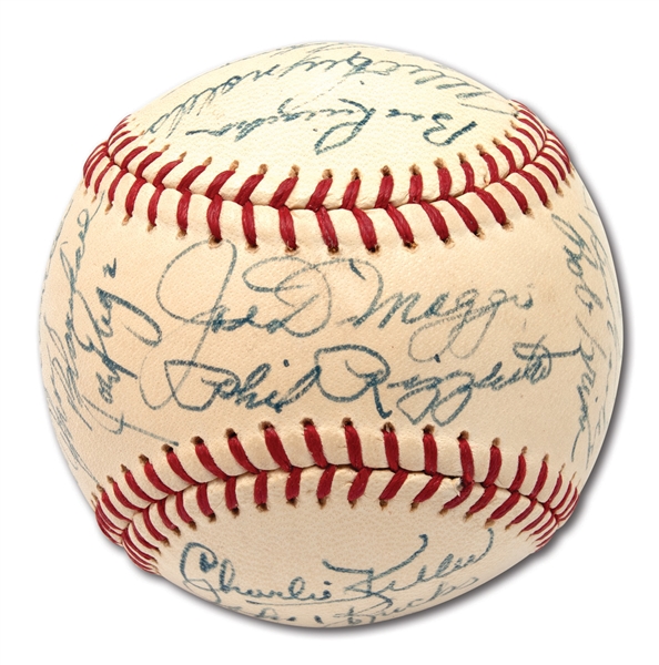 HIGH-GRADE 1967 YANKEES OLD TIMERS DAY MULTI-SIGNED BASEBALL