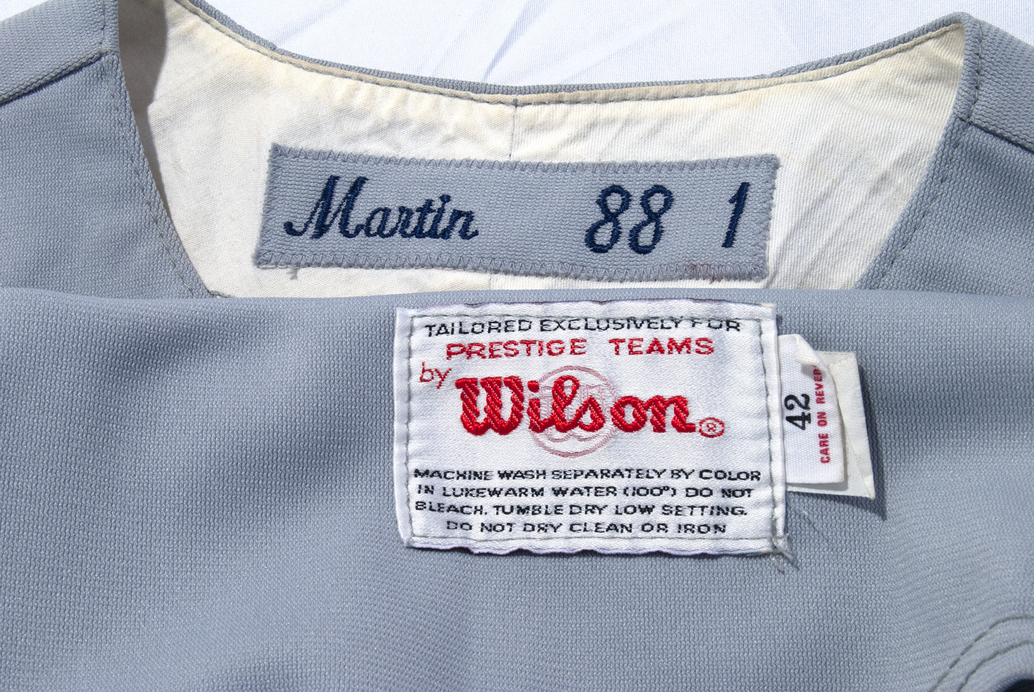 Lot Detail - 1988 BILLY MARTIN NEW YORK YANKEES MANAGER GAME WORN ROAD  JERSEY