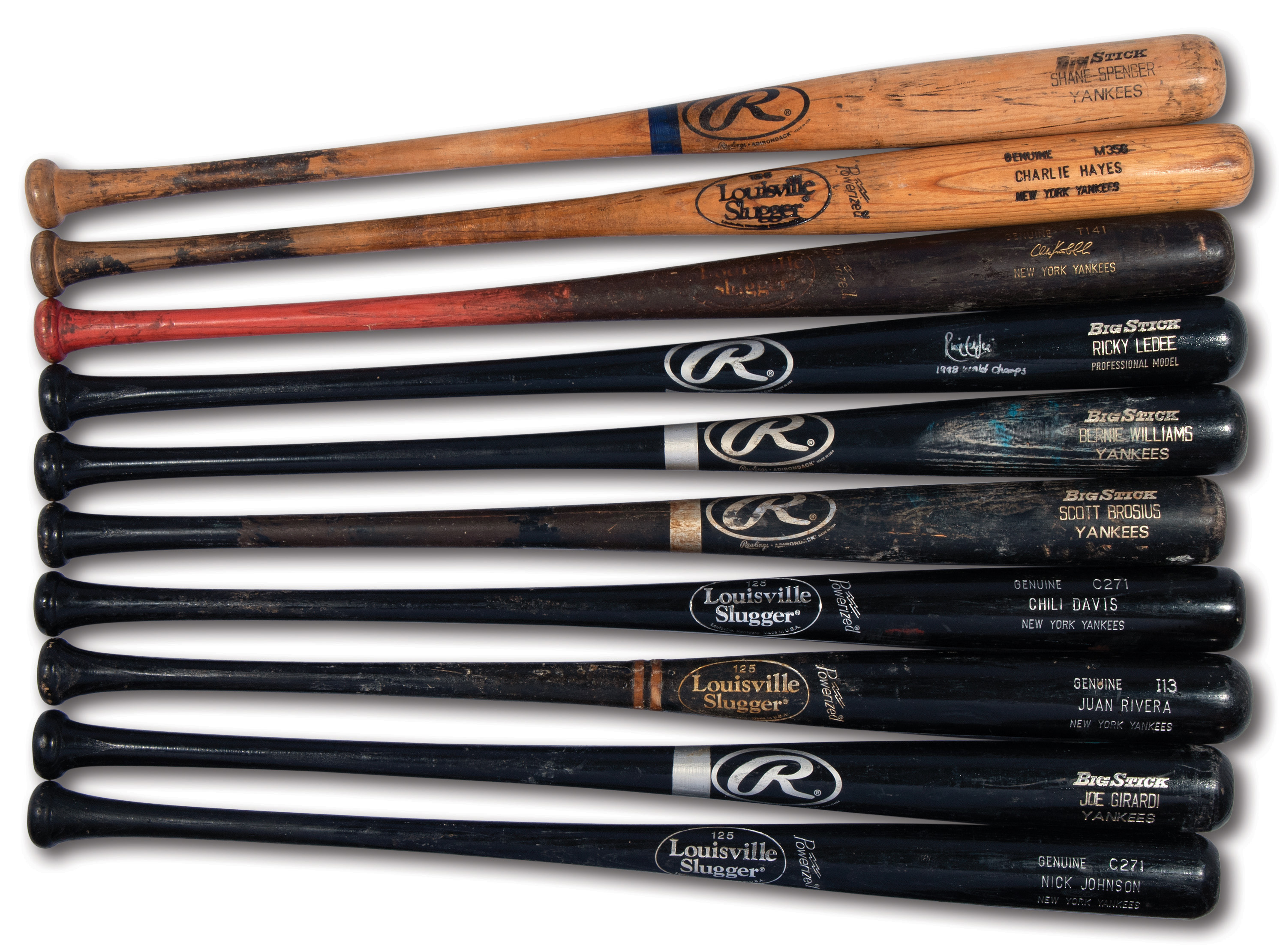 Bernie Williams Game-Used Big Stick Player Model Baseball Bat