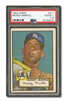 1952 TOPPS #311 MICKEY MANTLE PSA GD+ 2.5