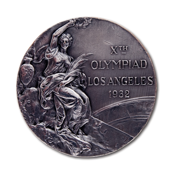 1932 LOS ANGELES SUMMER OLYMPIC GAMES 2ND PLACE WINNERS SILVER MEDAL