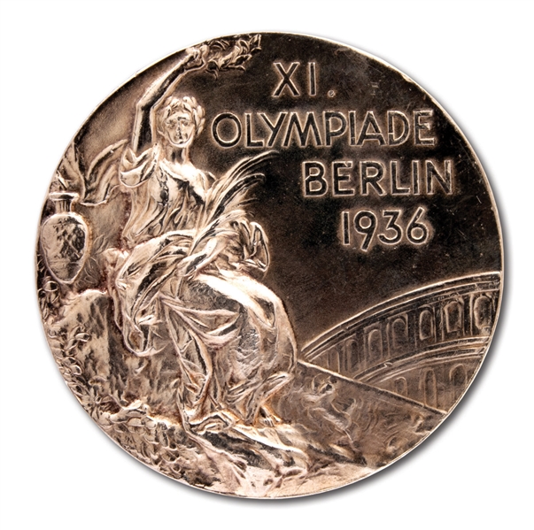 1936 BERLIN SUMMER OLYMPIC GAMES 2ND PLACE WINNERS SILVER MEDAL