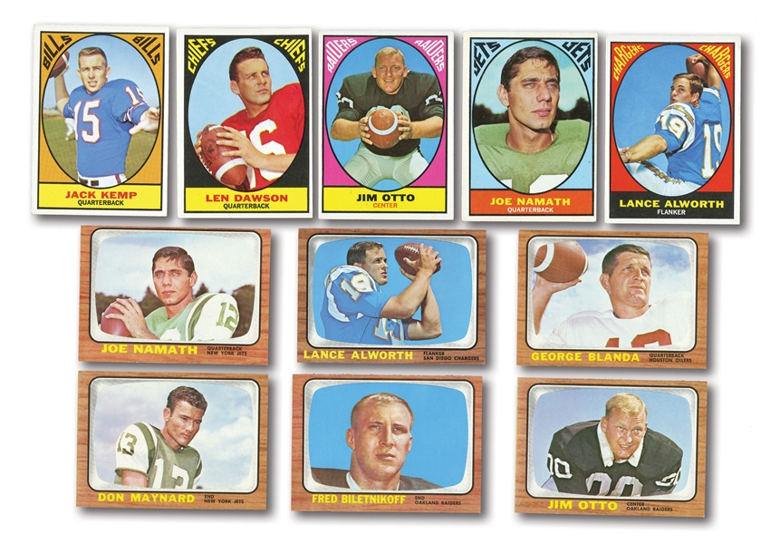 1966 AND 1967 TOPPS FOOTBALL COMPLETE SETS