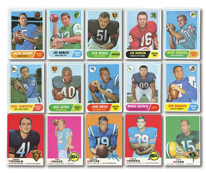 1968 AND 1969 TOPPS FOOTBALL COMPLETE SETS