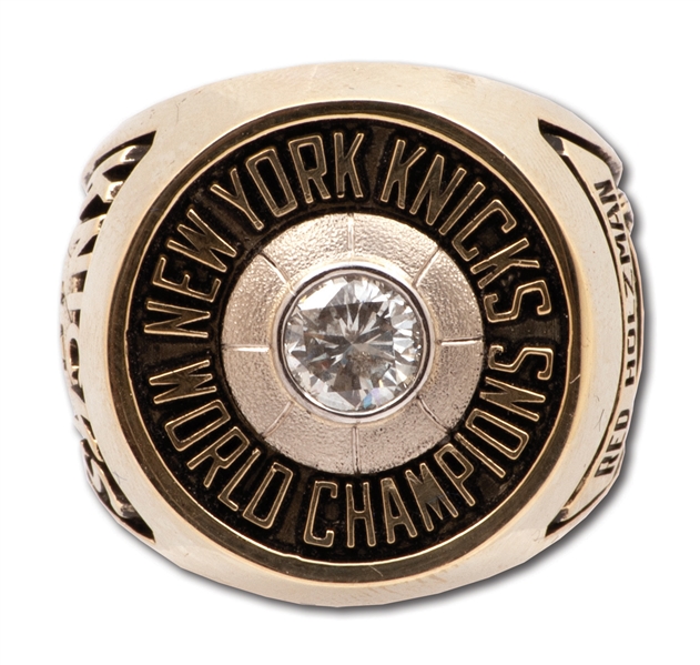RED HOLZMANS 1970 NEW YORK KNICKS NBA WORLD CHAMPIONS 14K GOLD RING (HOLZMAN COLLECTION)
