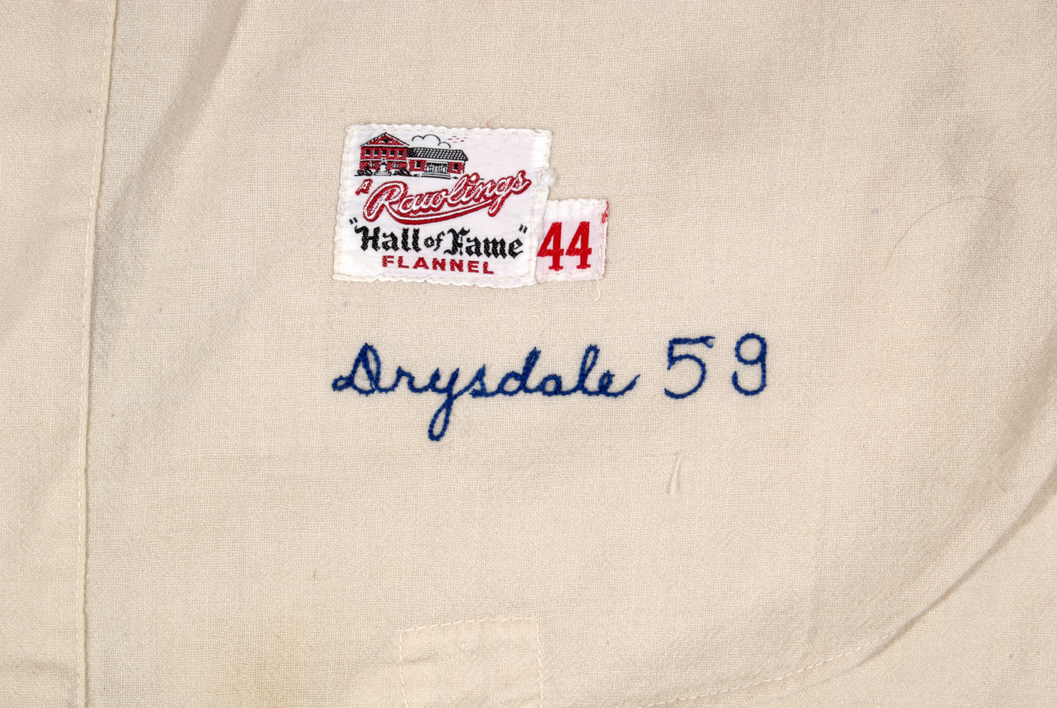 Lot Detail - 1959 DON DRYSDALE SIGNED LOS ANGELES DODGERS GAME WORN HOME  JERSEY - 1ST WORLD SERIES ON WEST COAST (MEARS A10)