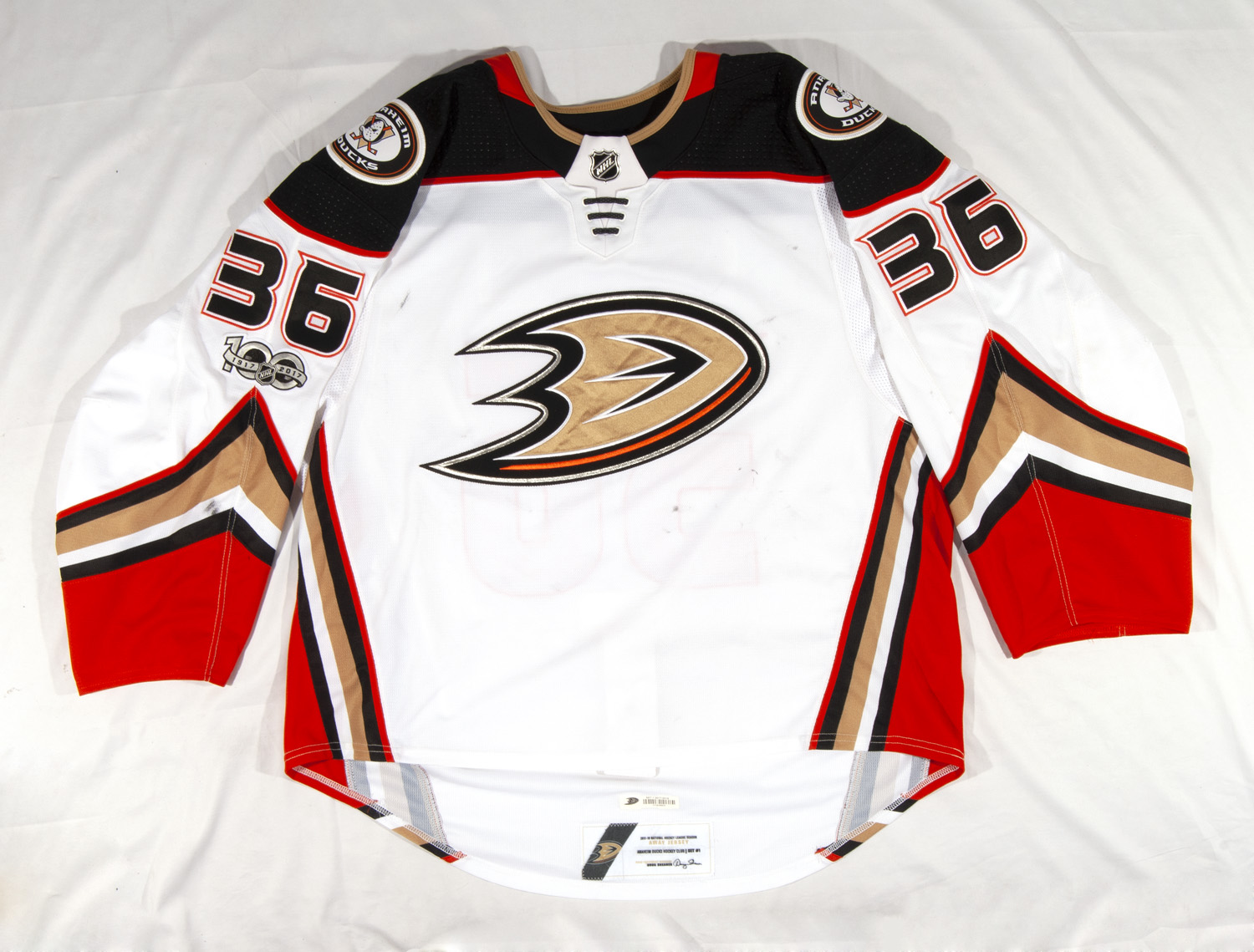 JOHN GIBSON Anaheim Ducks SIGNED Autographed JERSEY w/PSA COA New XXL -  Autographed NHL Jerseys at 's Sports Collectibles Store