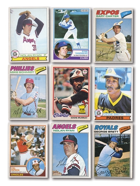 1977, 1978, 1979, 1981 AND 1983 O-PEE-CHEE BASEBALL COMPLETE SETS (5 TOTAL)