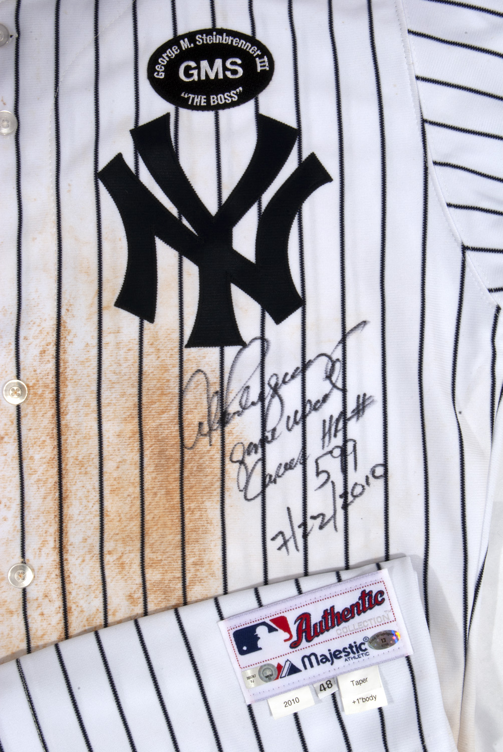 Alex Rodriguez Game-Used New York Yankees Majestic Jersey (Steiner LOA &  MLB Hologram)