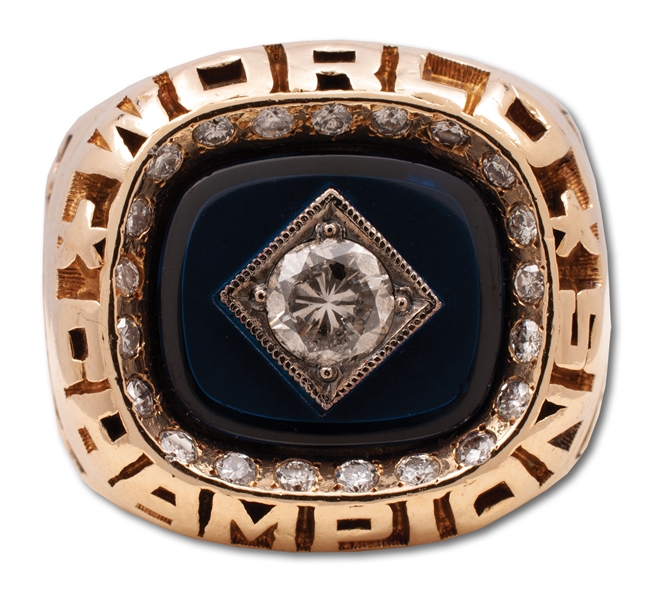 1978 MICKEY MANTLE NEW YORK YANKEES WORLD SERIES CHAMPIONS 14K GOLD RING - HIS LAST ISSUED RING (MANTLE FAMILY LOA)