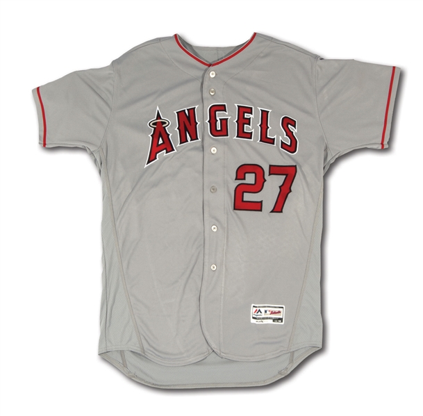 MIKE TROUT AUTOGRAPHED 2018 ALL-STAR GAME L.A. ANGELS ROAD AUTHENTIC JERSEY (MLB AUTH.)