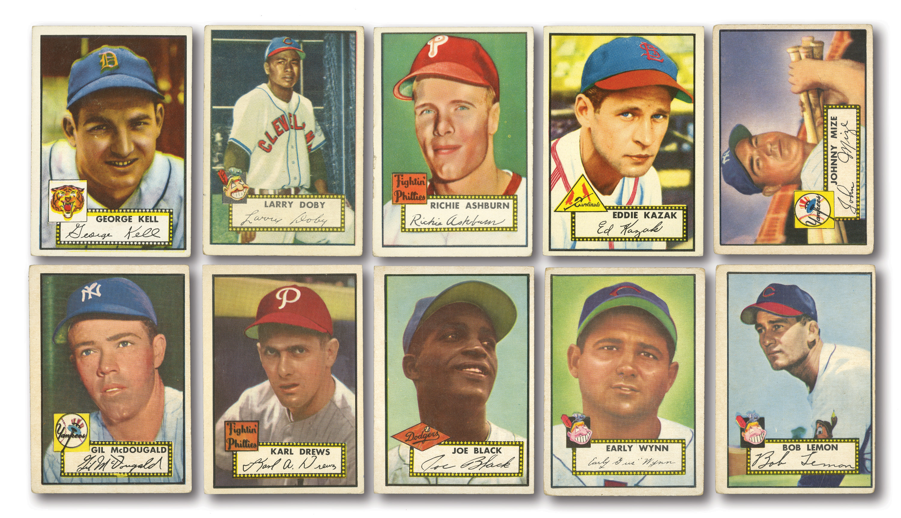 Lot Detail - 1952 TOPPS BASEBALL COMPLETE MASTER SET WITH (491