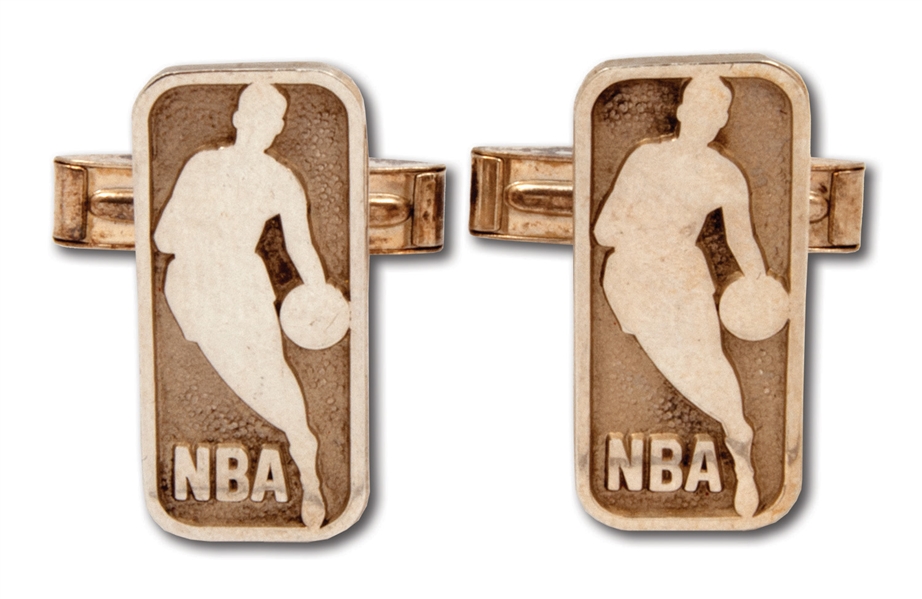 2008 NBA ALL-STAR GAME (NEW ORLEANS) CUFFLINKS MADE OF 14K GOLD & STERLING SILVER