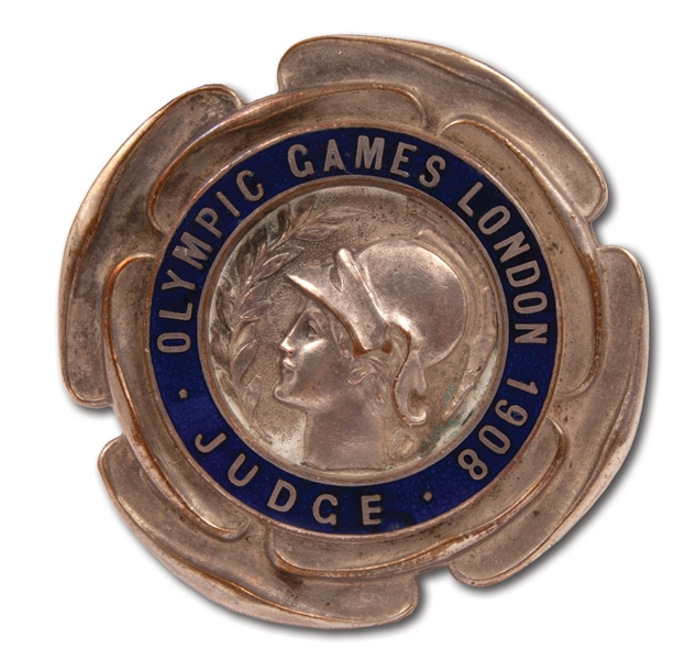 1908 LONDON SUMMER OLYMPIC GAMES JUDGE BADGE