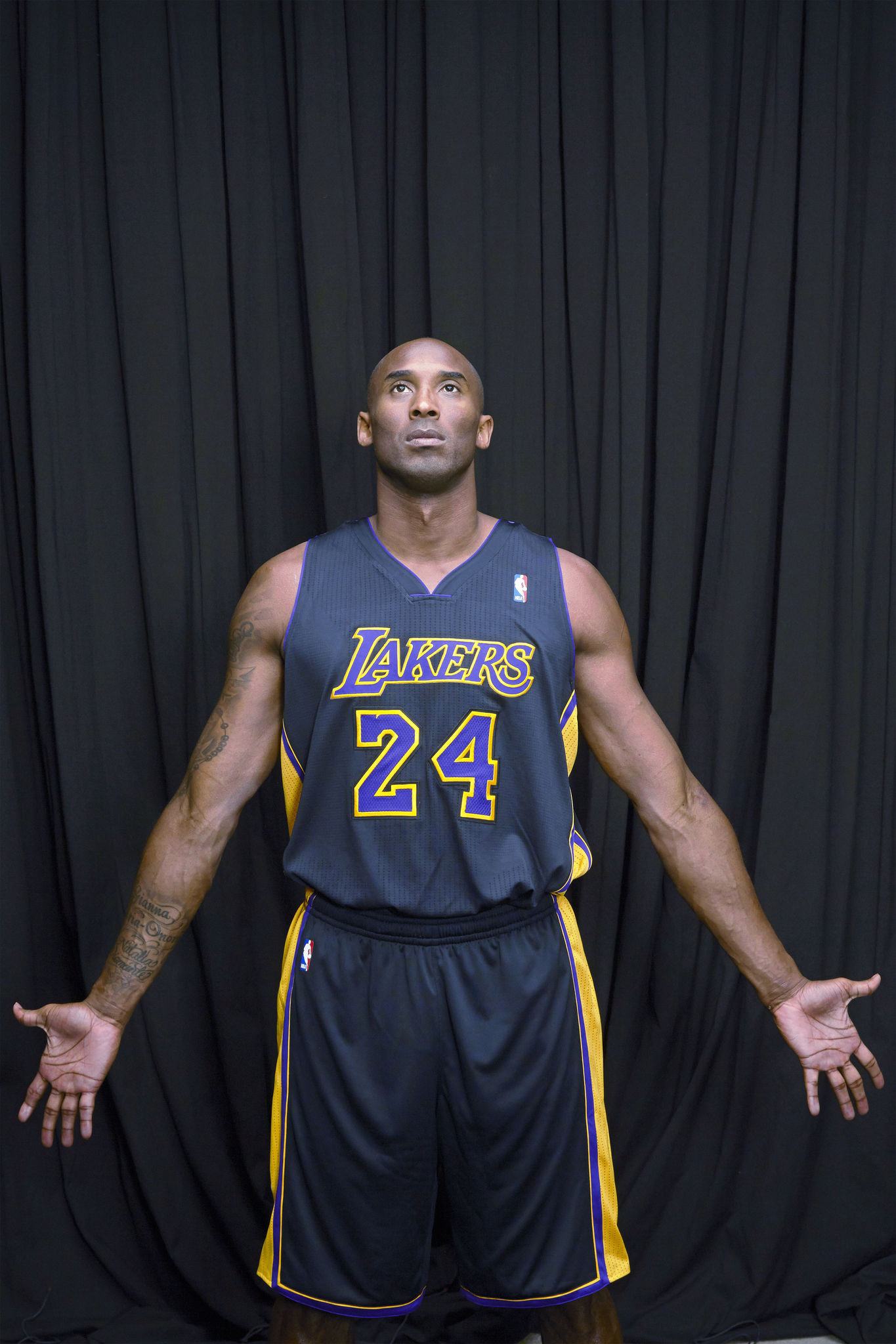 2013 Kobe Bryant Los Angeles Lakers Hollywood Nights Adidas NBA