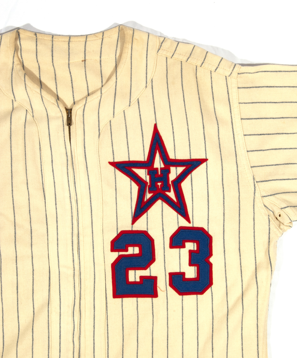 Lot Detail - 1957 CLYDE KING HOLLYWOOD STARS (PCL) GAME WORN #23 HOME  MANAGER'S JERSEY (EX-DOBBINS COLLECTION)