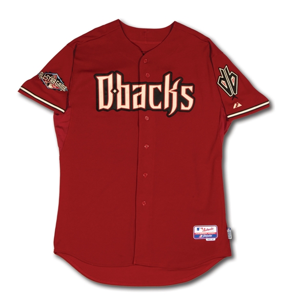 9/28/2011 PAUL GOLDSCHMIDT SIGNED & INSCRIBED ARIZONA DIAMONDBACKS ROOKIE SEASON GAME WORN JERSEY - SOURCED FROM "SHIRT OFF OUR D-BACKS" PROMO NIGHT