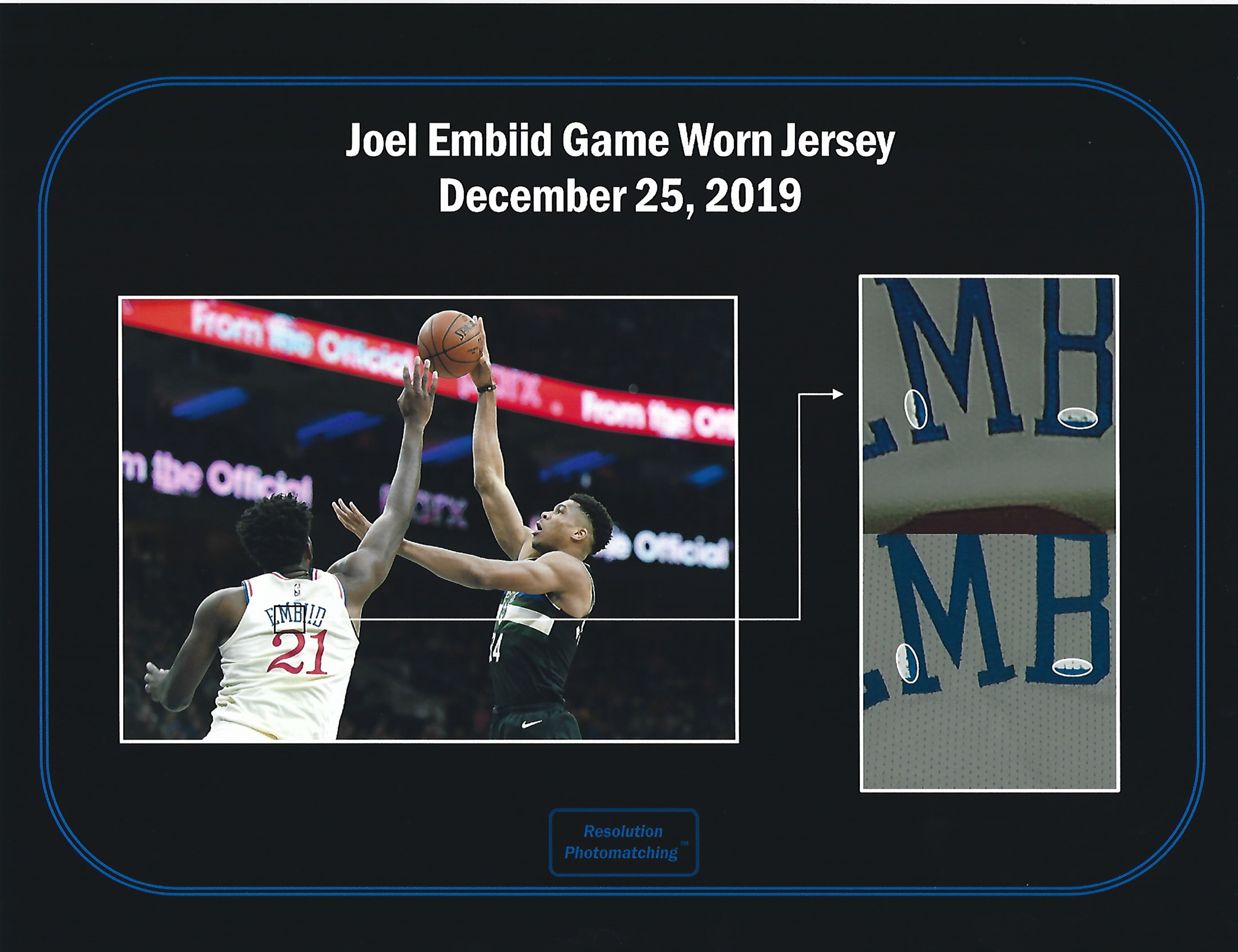 Lot Detail - JOEL EMBIID 12/21/2019 AND 12/25/19 (CHRISTMAS) PHILADELPHIA 76ERS GAME WORN JERSEY ...