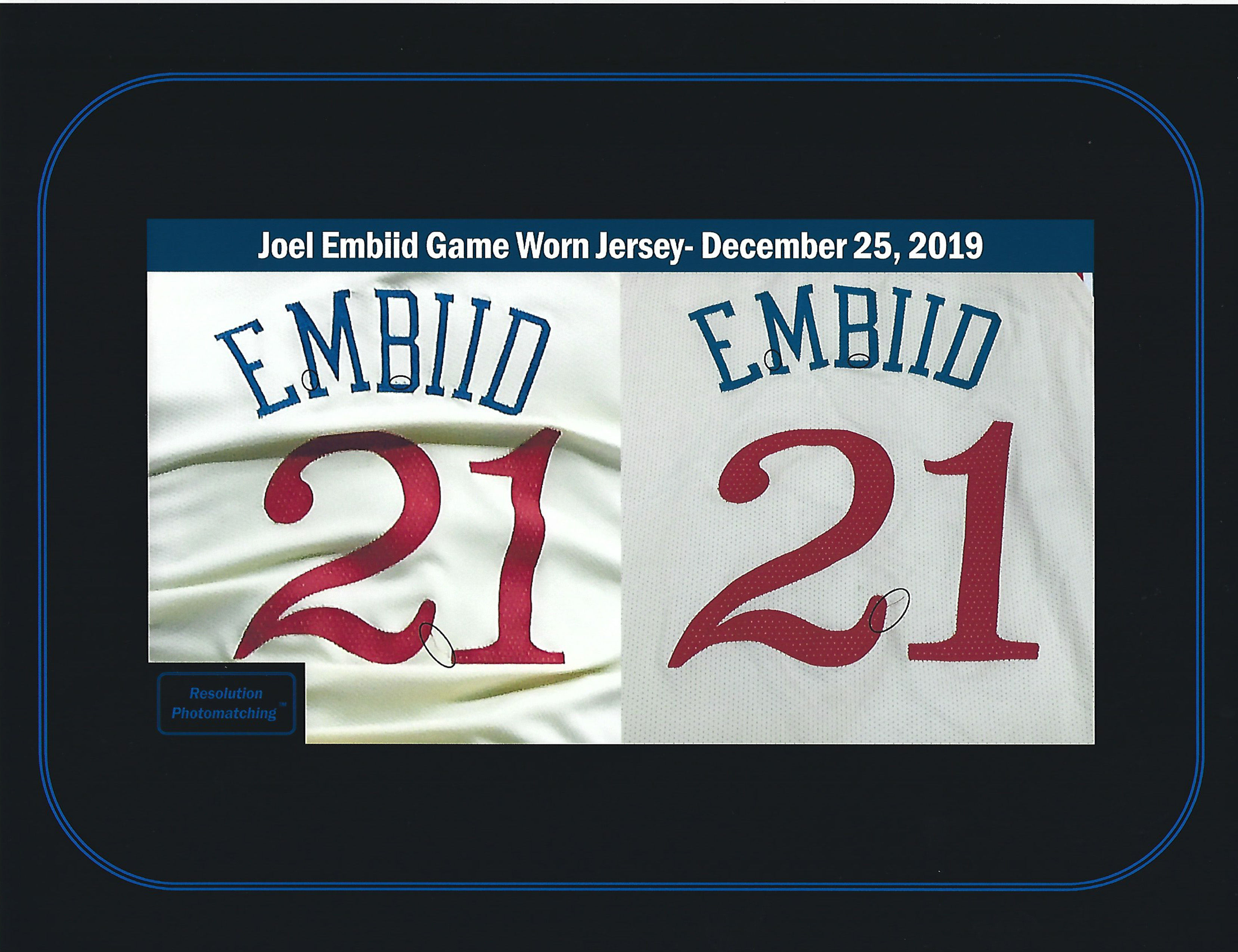 Lot Detail - JOEL EMBIID 12/21/2019 AND 12/25/19 (CHRISTMAS