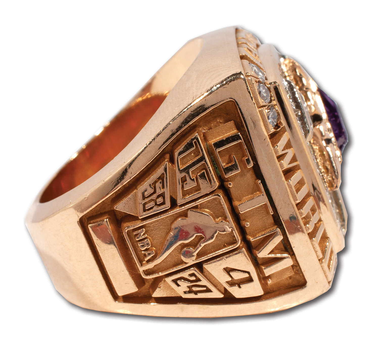 Lot Detail - SHAQUILLE O'NEAL 2000 LOS ANGELES LAKERS 14K GOLD CHAMPIONSHIP  RING W/DIAMONDS- PSA/DNA LOA