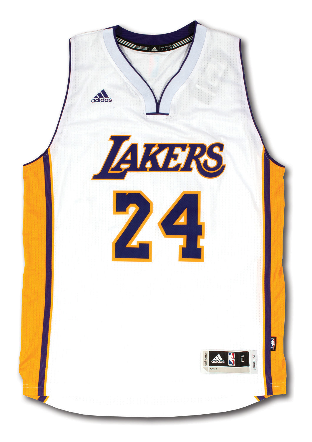 Framed White Kobe Bryant #24 Lakers Jersey (UNSIGNED)