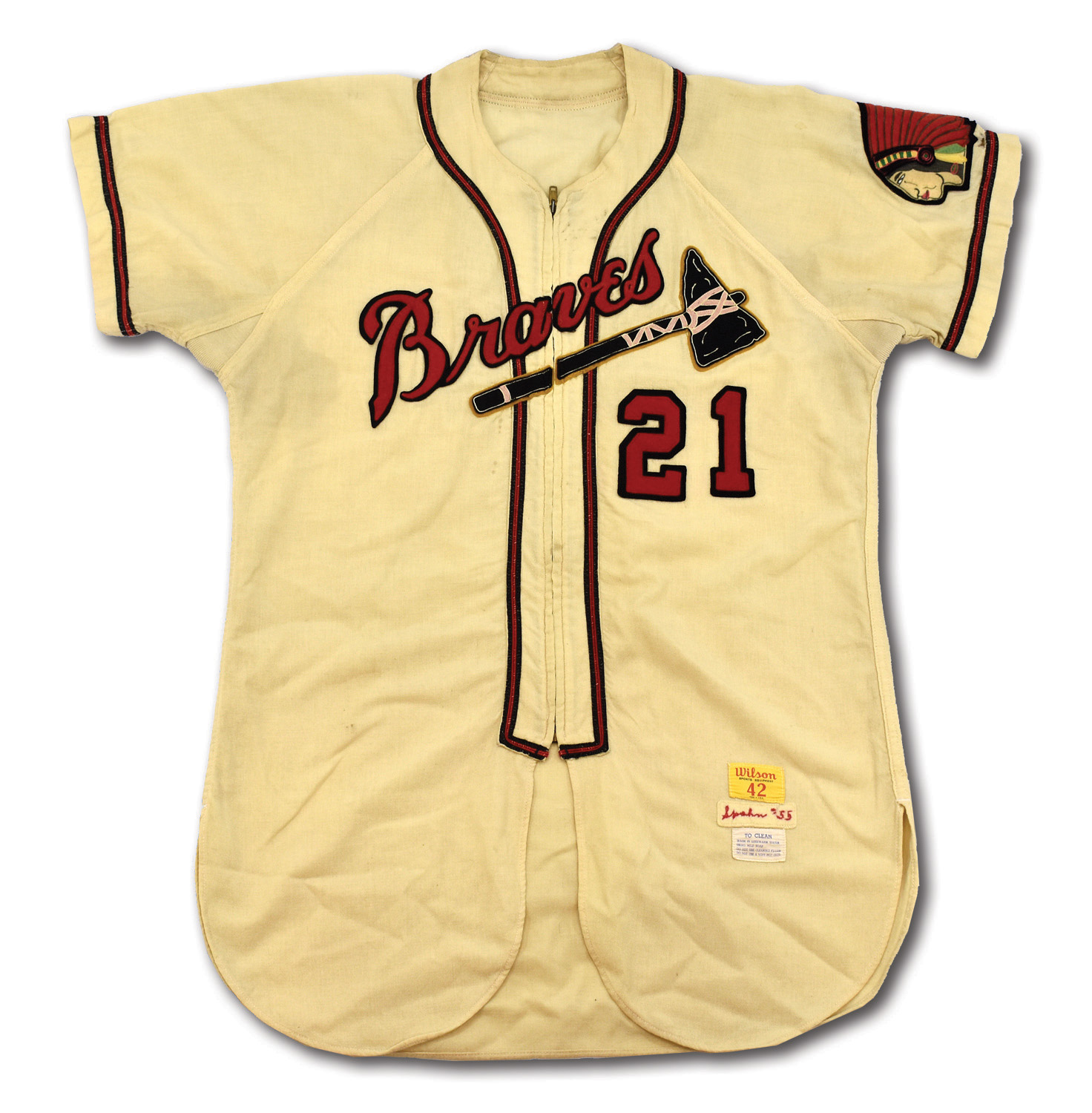 Vintage Youth Baseball Uniform Milwaukee Braves 1950's Empire Jersey And  Pants