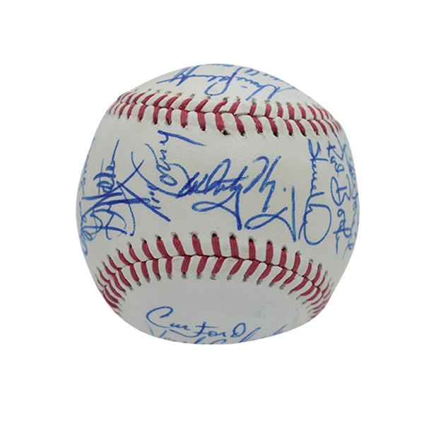 HIGH-GRADE 1987 ST. LOUIS CARDINALS N.L. CHAMPIONS TEAM SIGNED BASEBALL WITH 25 AUTOS.